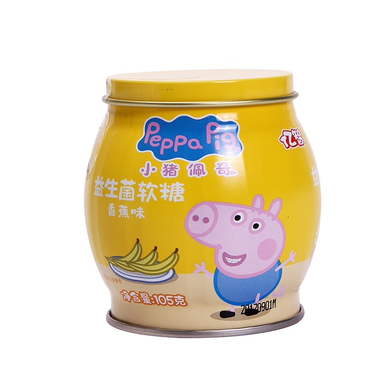 （小豬佩奇）益生菌軟糖（香蕉味）滅活型（圓罐）